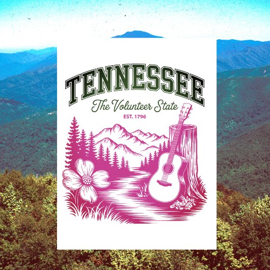 Tennessee The Volunteer State Travel Souvenir ポストカード