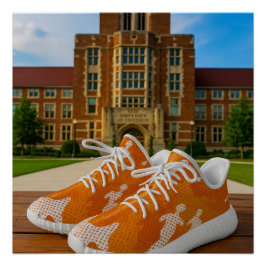 Tennessee university camo snekers shoes ポスター