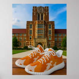 Tennessee university camo snekers shoes ポスター