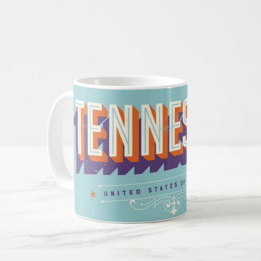 Tennessee USA Mug コーヒーマグカップ (正面左)
