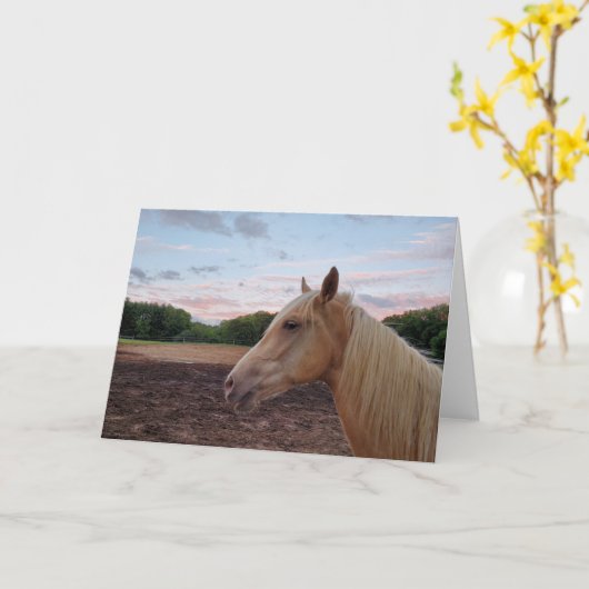 Tennessee Walking Horse カード (黄色い花)