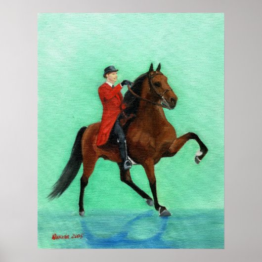 Tennessee Walking Horse Portrait ポスター (正面)