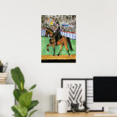 Tennessee Walking Horse Portrait ポスター (ホームオフィス)