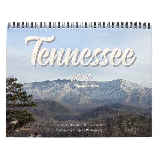 Tennessee Wildlife 2026 - 12 month calendar カレンダー (カバー)