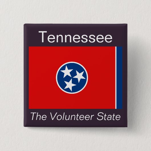 Tennesseeanの旗ボタン 缶バッジ (正面)