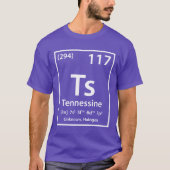 Tennessine要素（白） Tシャツ (正面)