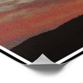 Tenney Windfarm Sunset Quote Poster ポスター (角)