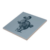 TennielのDodo Small （4.25インチx 4.25インチ）セラミックタイル タイル (側面)