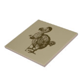 TennielのDodo Small （4.25インチx 4.25インチ）セラミックタイル タイル (側面)