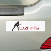 tennis バンパーステッカー (車上)
