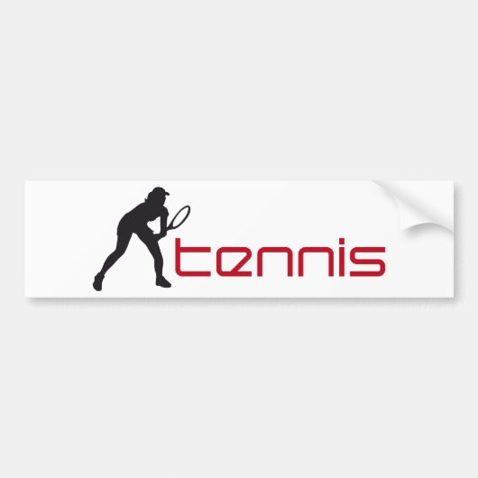 tennis バンパーステッカー (正面)