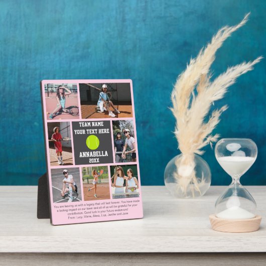 Tennis 7 photo collage player name フォトプラーク (側面)