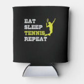 Tennis Aufschlag "Eat Sleep Tennis Repeat" 缶クーラー (正面)