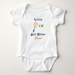 Tennis Baby Shower Little Ball Hitter - Tennis ベビーボディスーツ