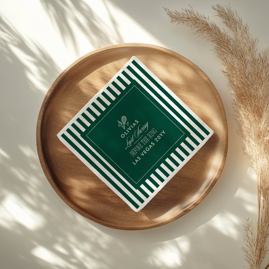 Tennis Bachelorette Last Swing Before the Ring スタンダードカクテルナプキン