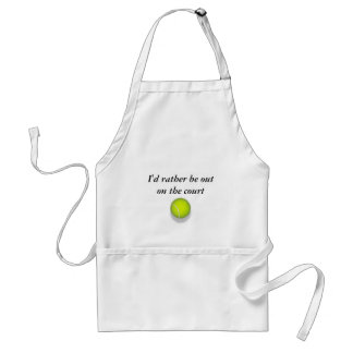 tennis_ball、私は裁判所にむしろあります スタンダードエプロン
