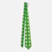Tennis Ball Art Pattern Green Tie ネクタイ (裏面)