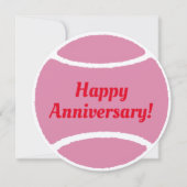 Tennis ball card: Happy Anniversary! (正面)