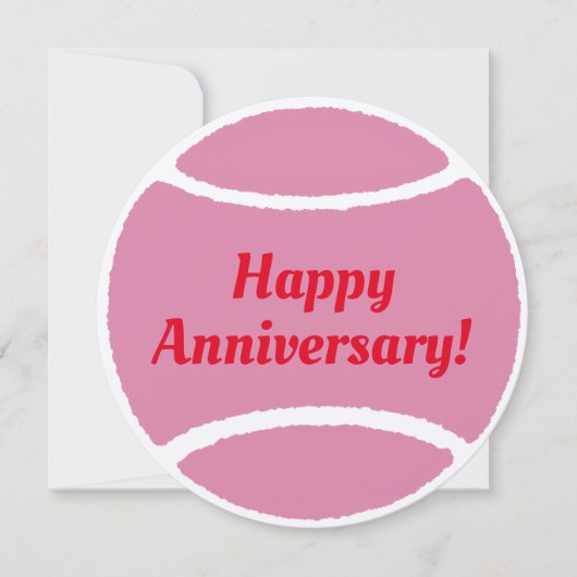 Tennis ball card: Happy Anniversary! (正面)