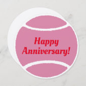 Tennis ball card: Happy Anniversary! (正面/裏面)