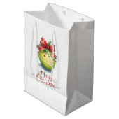 Tennis Ball Christmas  ミディアムペーパーバッグ (正面アングル)