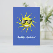 Tennis Ball Cool Sun Face T-Shirt サンキューカード (スタンド正面)