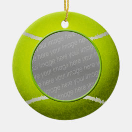 Tennis ball photo ornament セラミックオーナメント