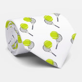 Tennis Ball & Racket Racquet Pattern  ネクタイ (ロール)