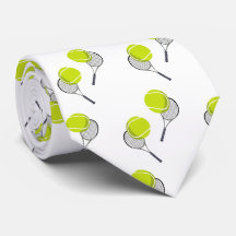 Tennis Ball & Racket Racquet Pattern 