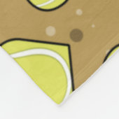 Tennis Ball Texture In Heart Shape - Pattern フリースブランケット (角)