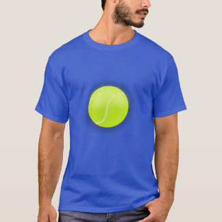 Tennis Ball With Curved White Seam Floating On Whi Tシャツ