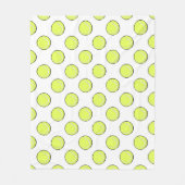 Tennis Balls Seamless Pattern \ フリースブランケット (正面)