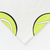 Tennis Balls Seamless Pattern \ フリースブランケット (角)