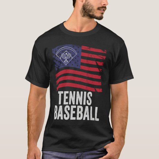 Tennis Baseball Fun Game for All Ages Perfect Outd Tシャツ (正面)