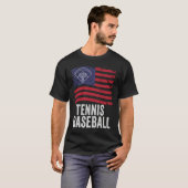 Tennis Baseball Fun Game for All Ages Perfect Outd Tシャツ (正面フル)