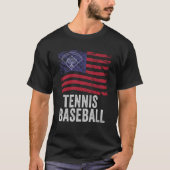 Tennis Baseball Fun Game for All Ages Perfect Outd Tシャツ (正面)