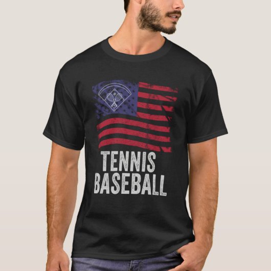 Tennis Baseball Fun Game for All Ages Perfect Outd Tシャツ (正面)