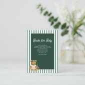 Tennis Bear Baby Shower Books For エンクロージャーカード (スタンド正面)