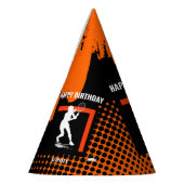 Tennis Birthday, Tennis Girl Player  パーティーハット (左)