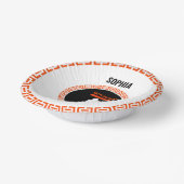 Tennis Birthday, Tennis Girl Player  ペーパーボウル (傾斜あり)