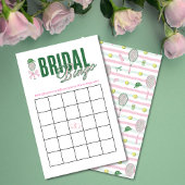Tennis Bridal Bingo Game Card | Tennis Theme 