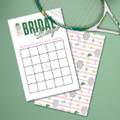 Tennis Bridal Bingo Game Card | Tennis Theme 