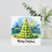 Tennis Christmas Festive Ball Christmas Ball シーズンカード (スタンド正面)