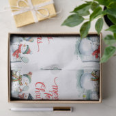 Tennis Christmas  Festive Snowman  薄葉紙 (ギフト)