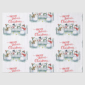 Tennis Christmas  Festive Snowman  薄葉紙 (正面)