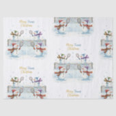 Tennis Christmas  Festive Snowman  薄葉紙 (正面)