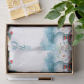 Tennis Christmas  Festive Snowman  薄葉紙 (ギフト)