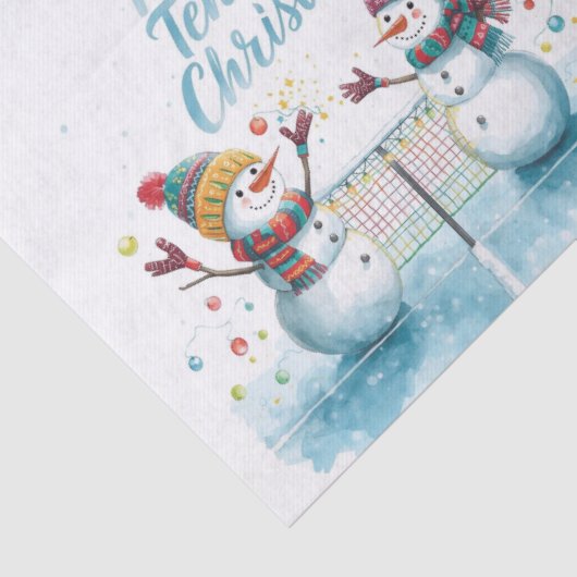 Tennis Christmas  Festive Snowman  薄葉紙 (詳細)