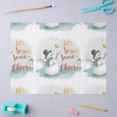 Tennis Christmas  Festive Snowman  薄葉紙 (クラフト)