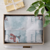 Tennis Christmas  Festive Snowman  薄葉紙 (ギフト)